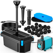 40W Solar Water Pond Pump & Filter Kit - 660GPH