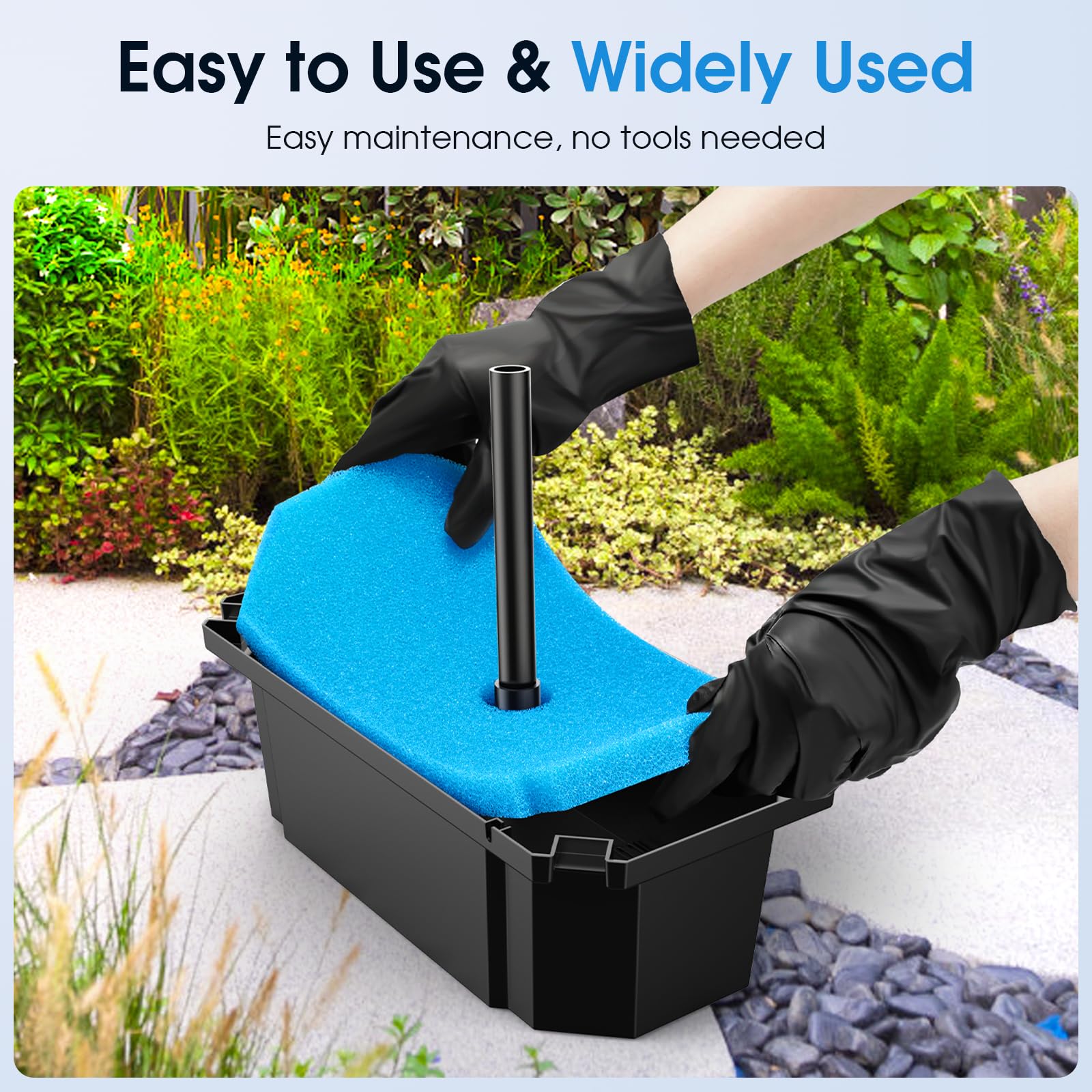 P3553 55W 580GPH Solar Pond Filter Fountain