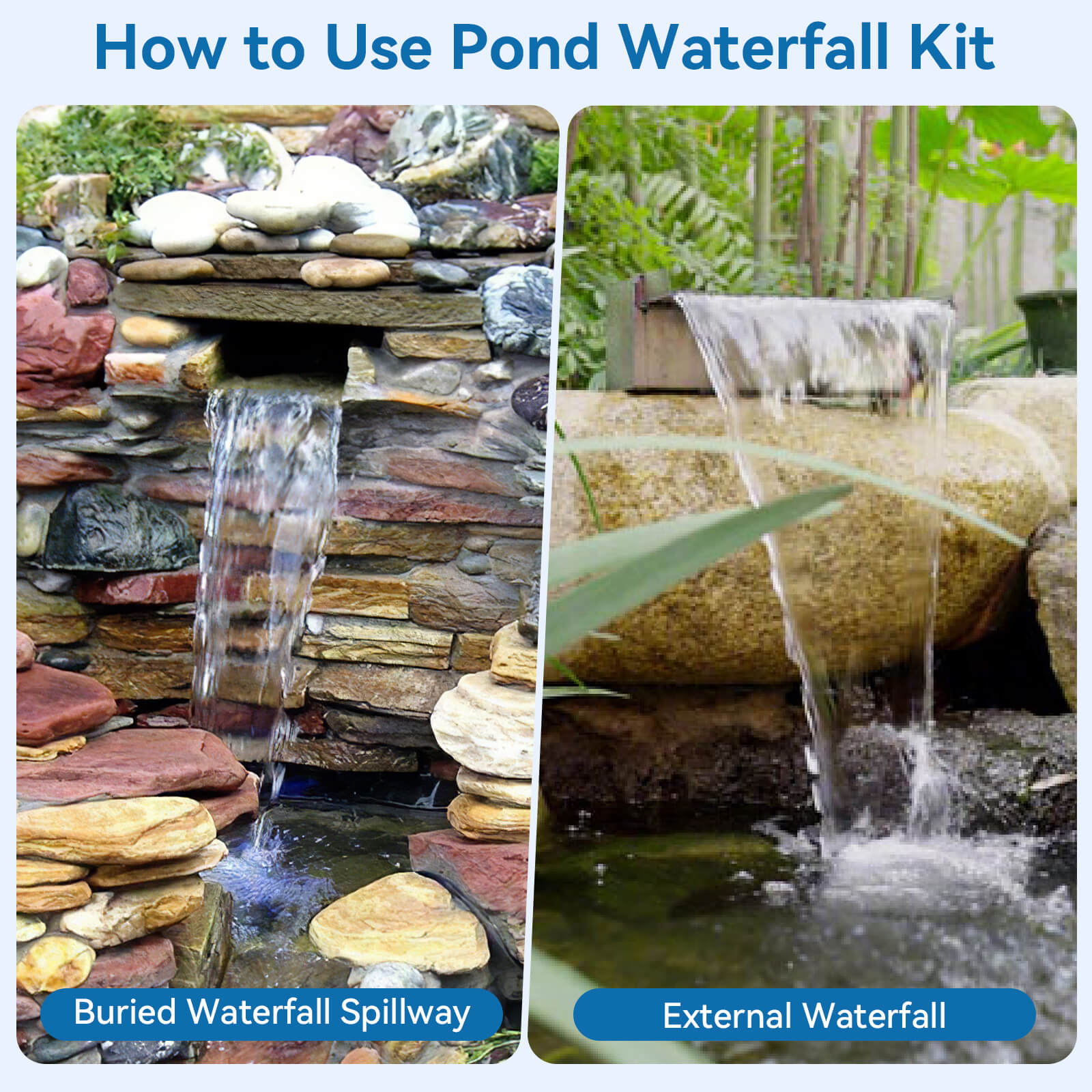pond waterfall filter,pond waterfall and filter,pond waterfall with filter