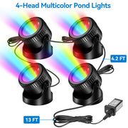 4′ x 4′ Pond Starter Kit | 5-in-1 Filter, Waterfall, Lights, Pond Liner & Underlayment