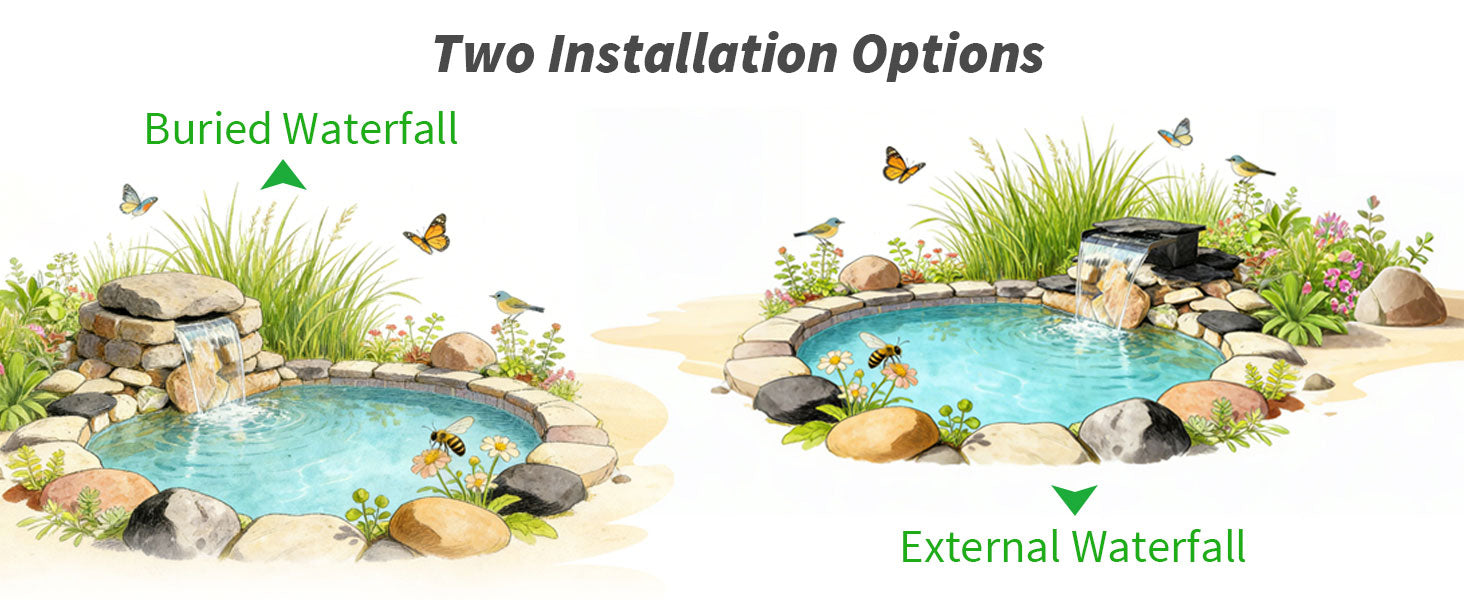 solar waterfall kit