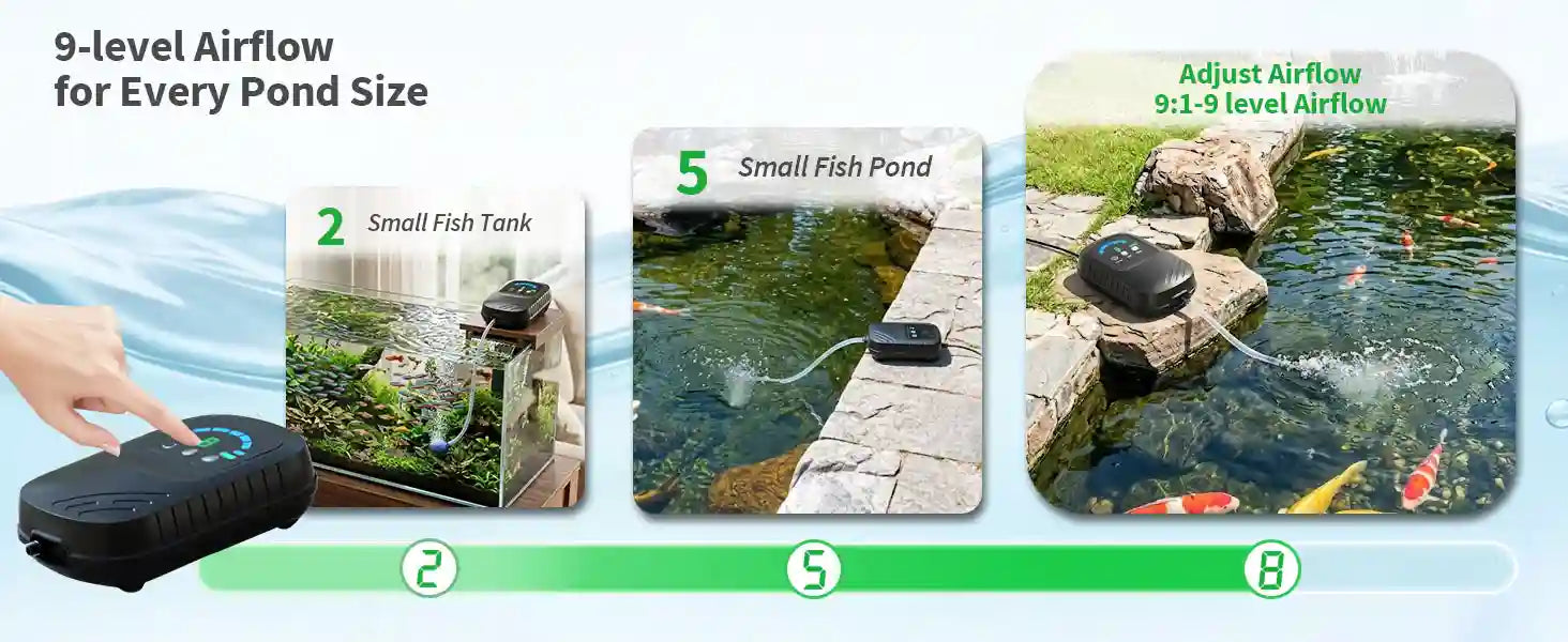 9-level_airflow_solar power pond aerator