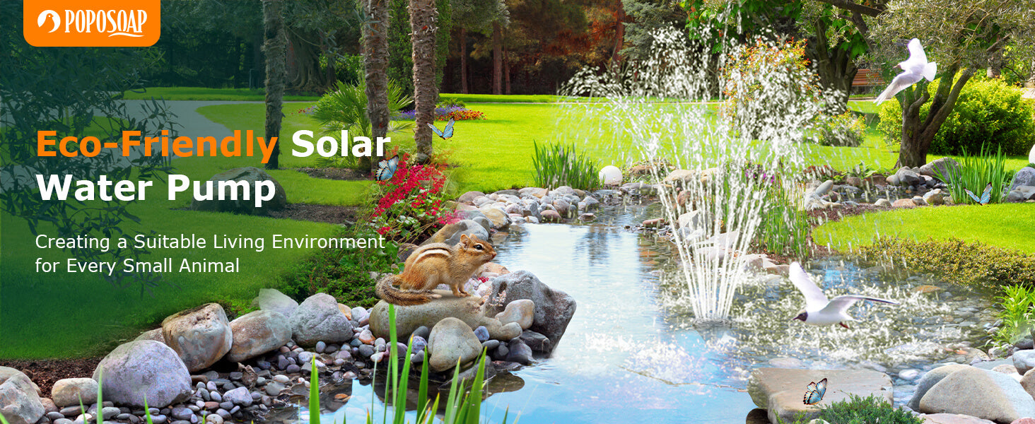 Eco-Friendly Solar Water Pump - Create a Safe Habitat for Every Small Creature
