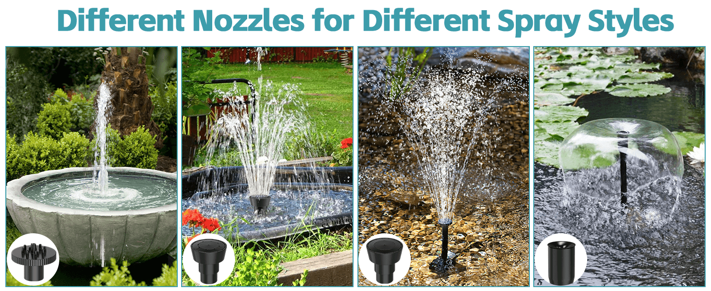 Multiple Nozzles for Stunning Spray Effects