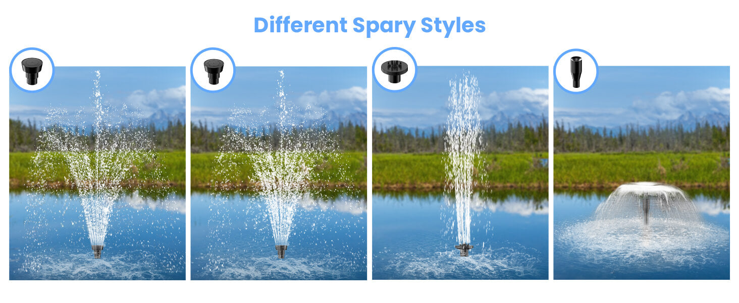 Multiple Spray Styles for Custom Water Effects