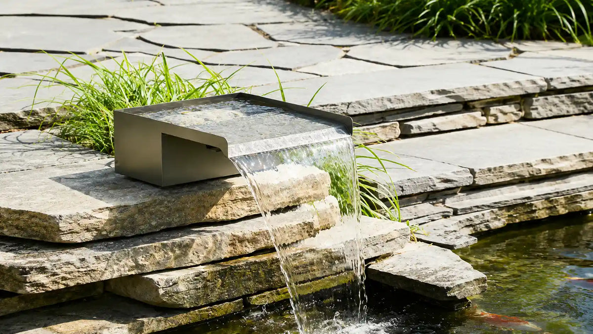 External waterfall installation method