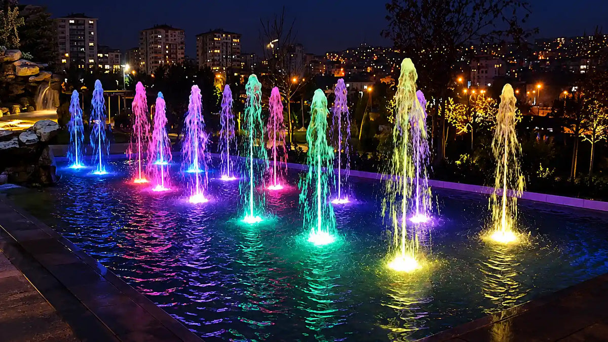 Fountain led underwater lights
