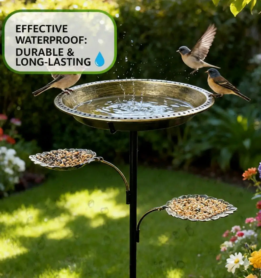 Metal Bird Bath Bowl