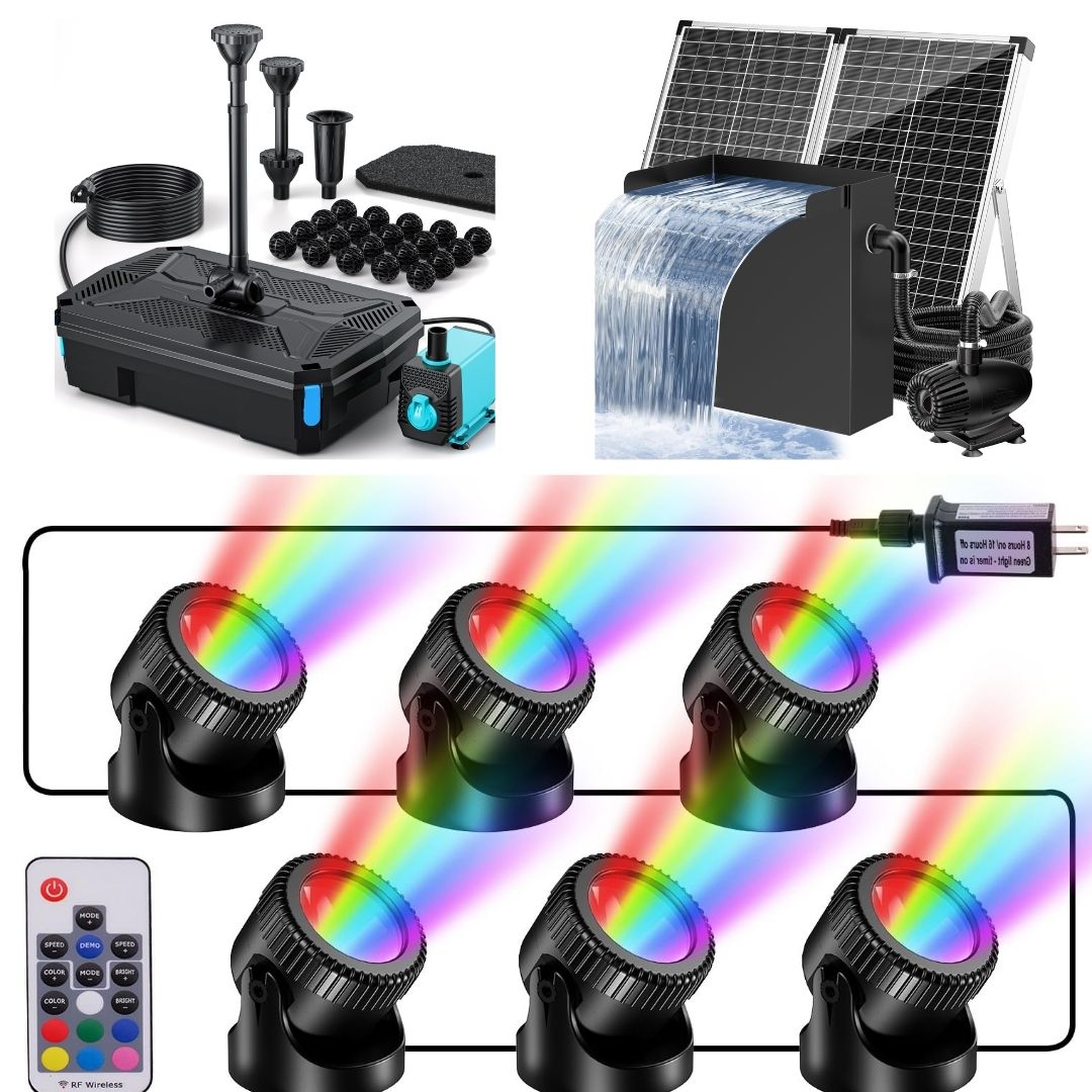 pondphuwin permpoon セット Pennington Aqua Garden All-in-One Kit 192-GPH Electric Submersible