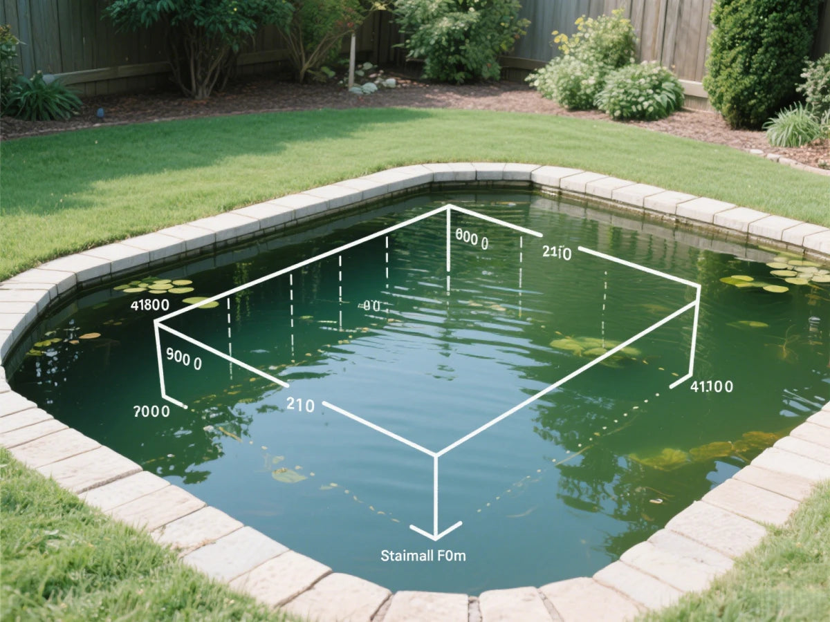 Backyard water feature example