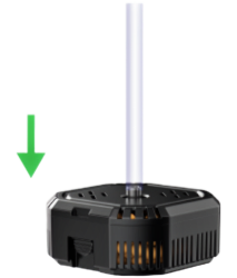 Stream mode kit parts for a solar water feature