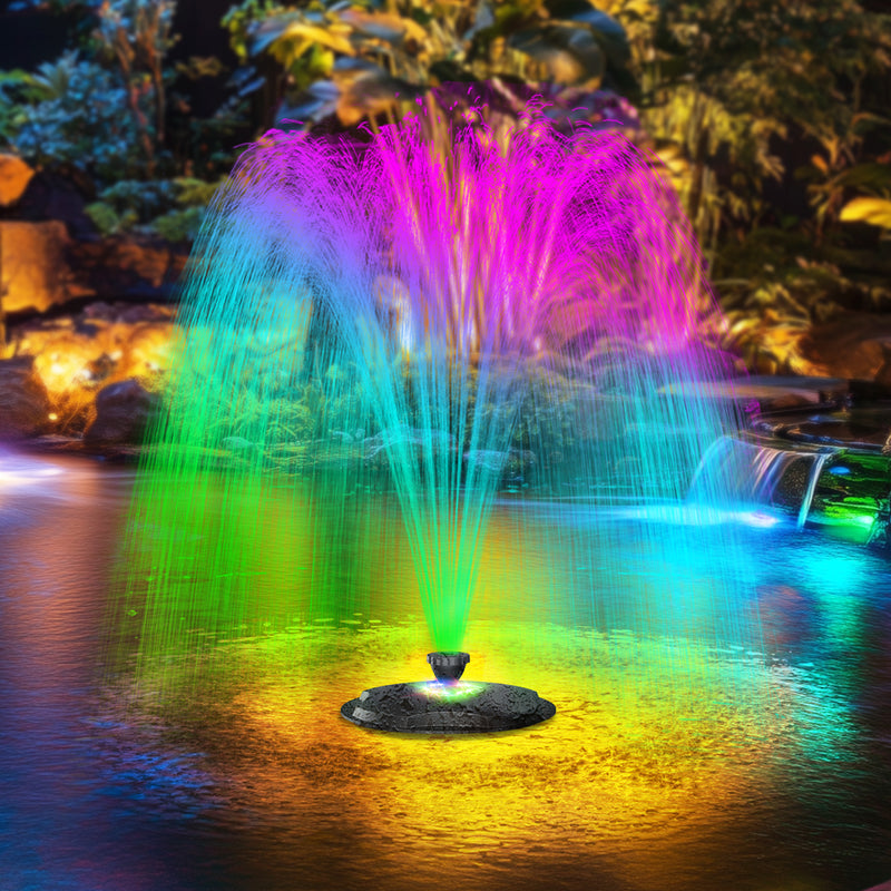 New Year Floating Fountain with LED Light