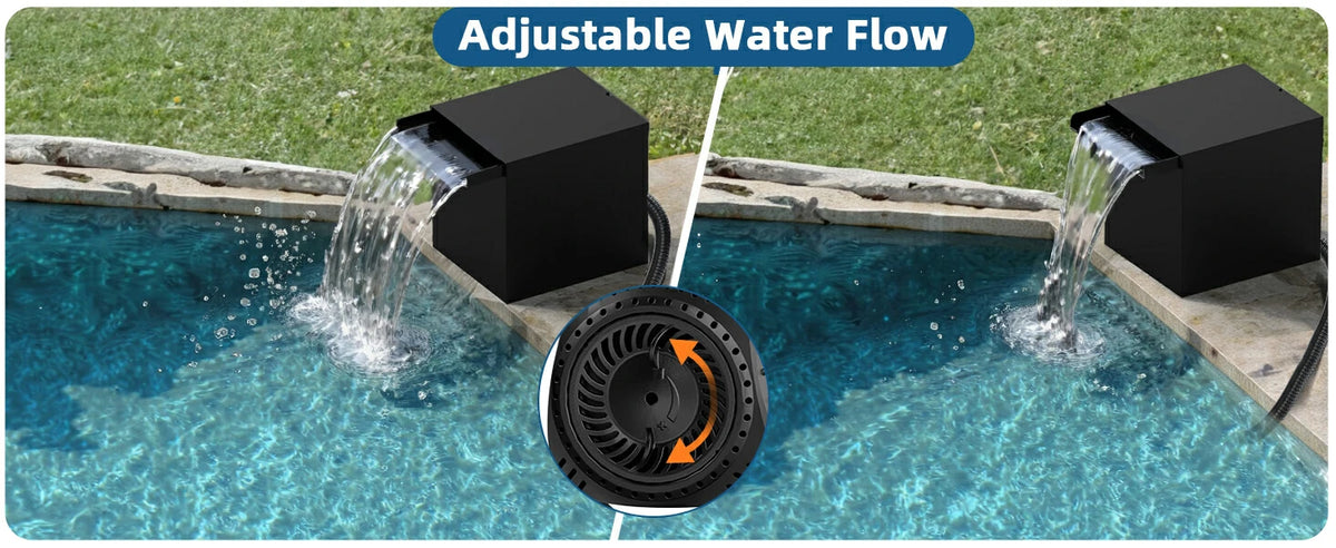 adjustable garden pond waterfall kits