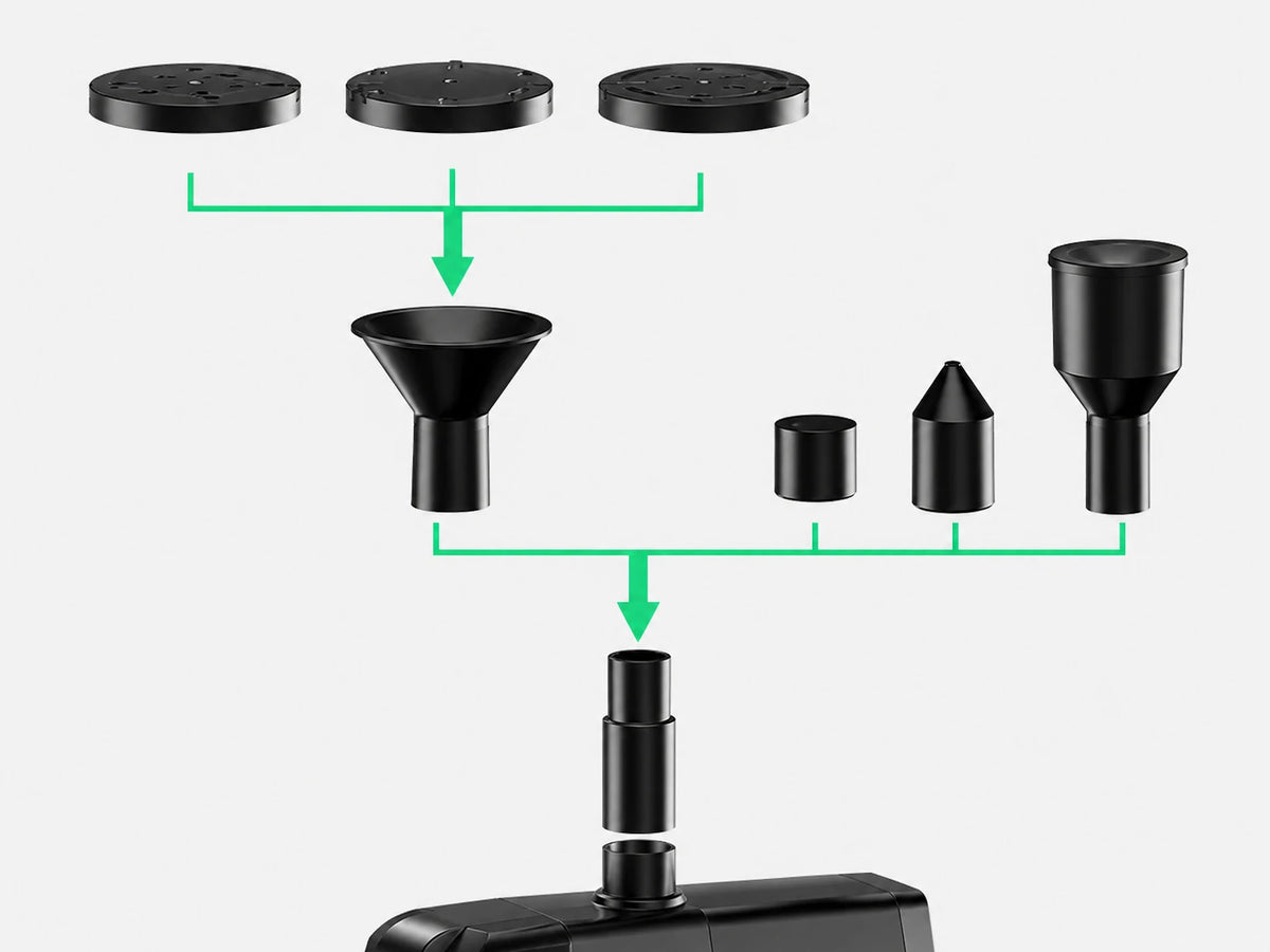 assemble solar water pump for fountains