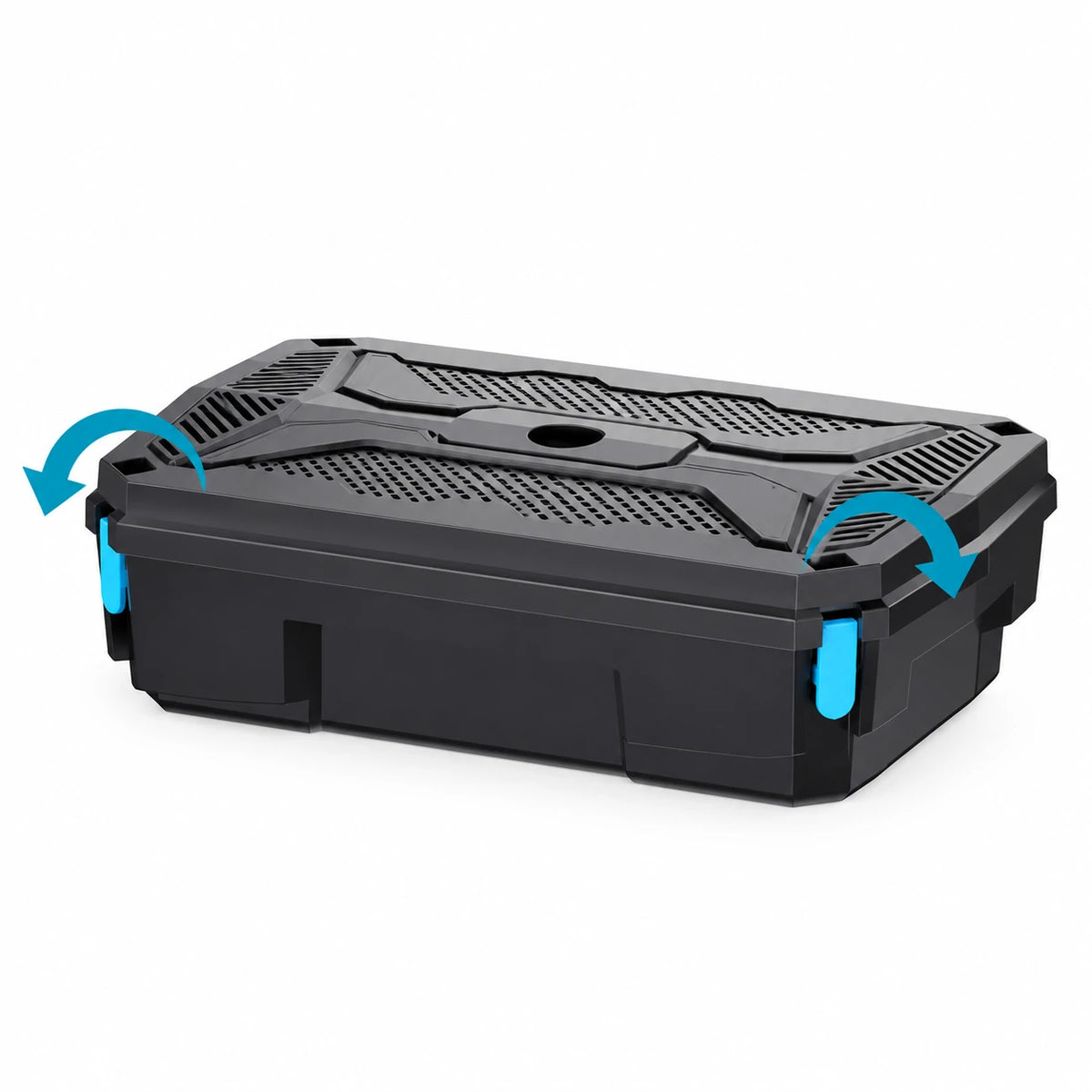close solar power pond filter box