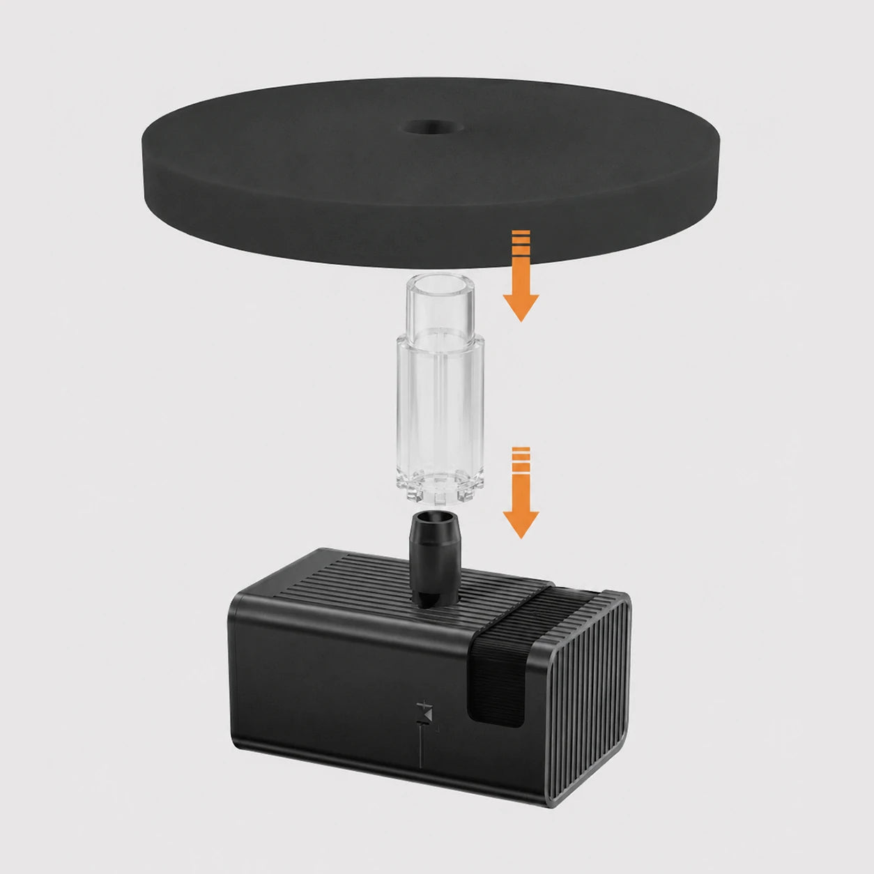 connect the small water fountain pump