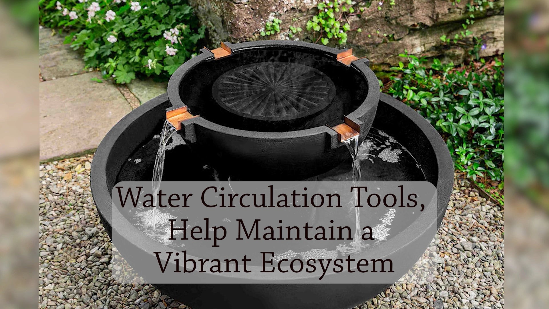 Solar Bird Bath with Decorative Stone Design