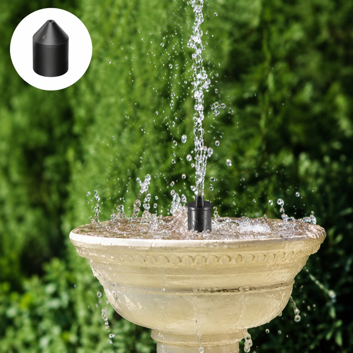 fountain solar pump kit head style