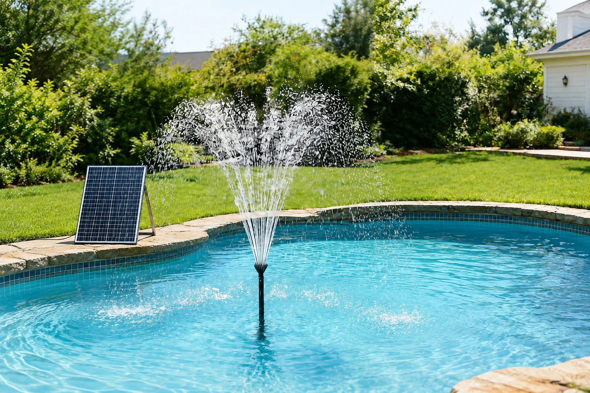 solar power waterfall pump dug in installation methods