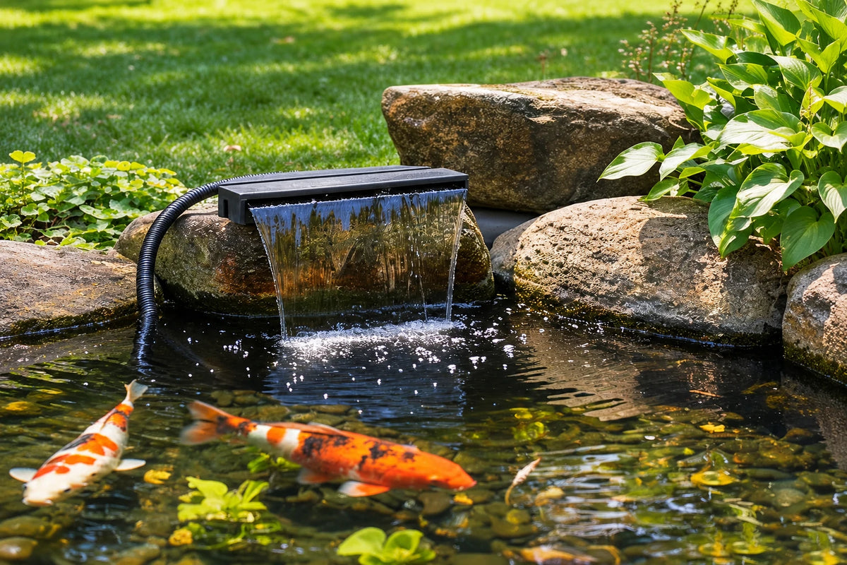 solar power waterfall pump freestanding installation methods