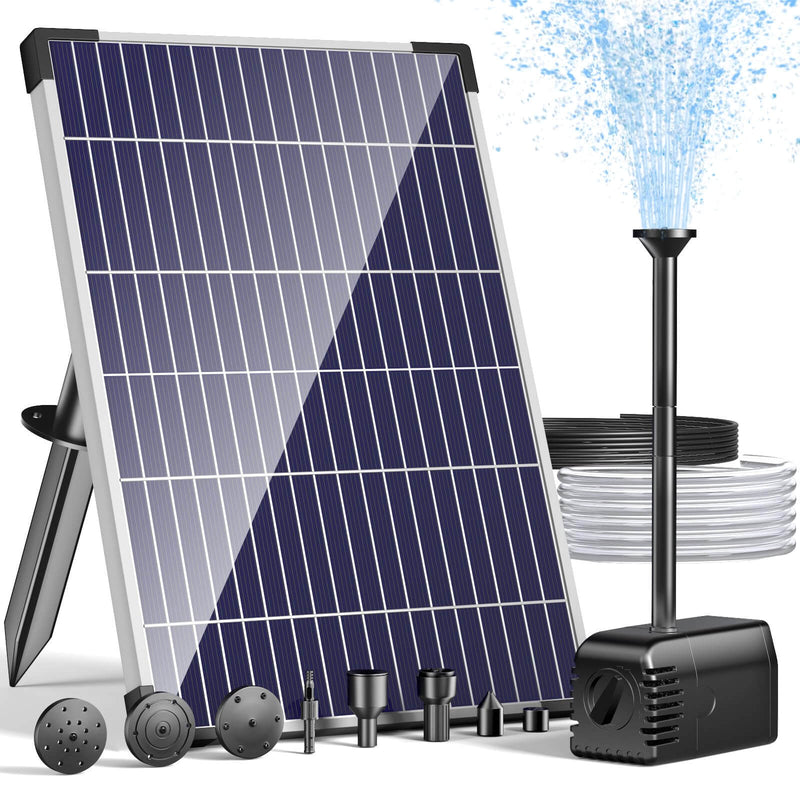 POPOSOAP 12W 160GPH Solar Fountain Pump - Black Pump product support, user manual, and specifications