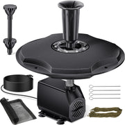 45W 660GPH Floating Fountain with LED Lights