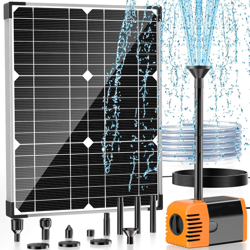 POPOSOAP 20W 280GPH Solar Fountain Pump (Orange) product support, user manual, and specifications