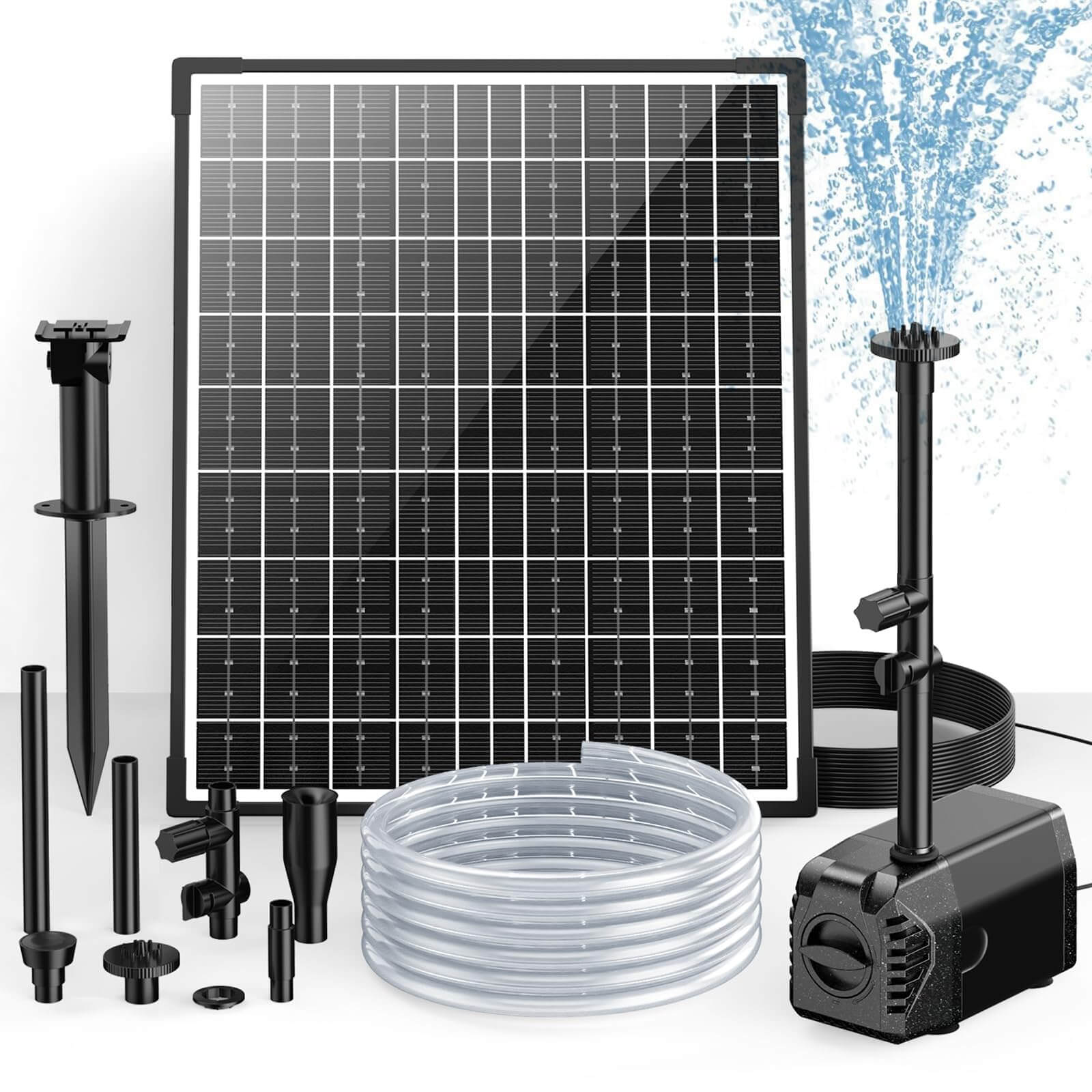 30W 320GPH Solar Water Fountain Pump