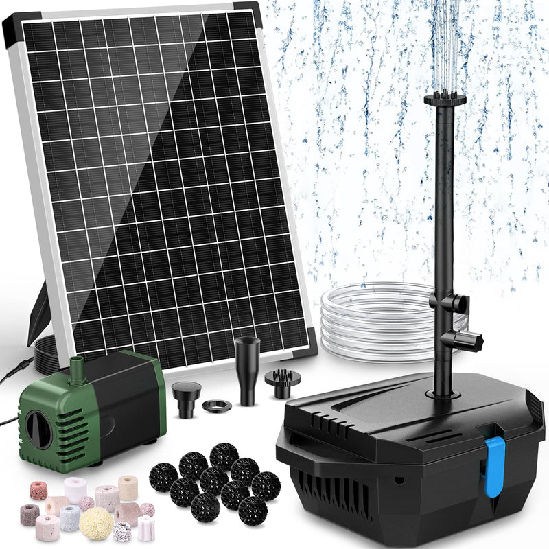 solar pond pump and filter