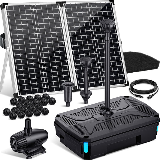 P35539 55W 580GPH Solar Pond Filter & Fountain Kit
