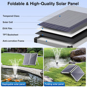 55W 580GPH Solar Water Fountain Pump