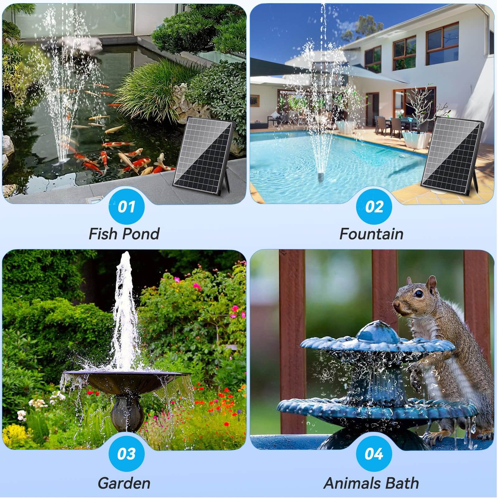 320 gph fountain pump,solar submersible fountain pump,solar power fountain pumps,solar fountain water pump