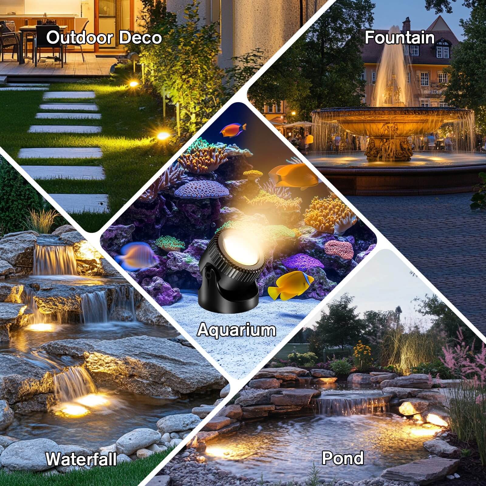 pond light,underwater lights for pond,led pond lights,fish pond lights