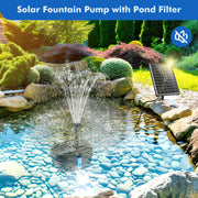 P3081 8W 80GPH Solar Pond Filter & Fountain Kit