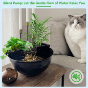 Mini Water Garden Pond Kit with Waterfall & LED Lighting