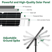 20W 280GPH Solar Water Fountain Pump (Green)