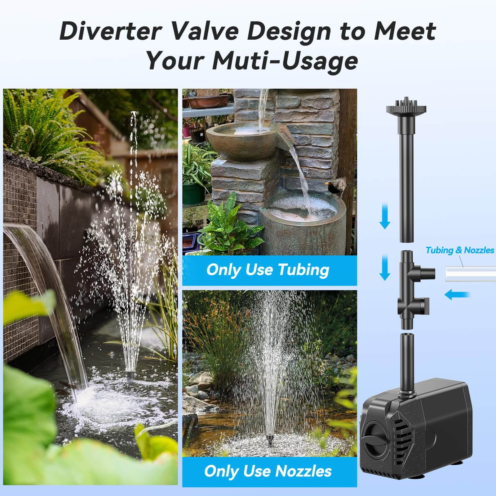 320 gph fountain pump,solar submersible fountain pump,solar power fountain pumps,solar fountain water pump
