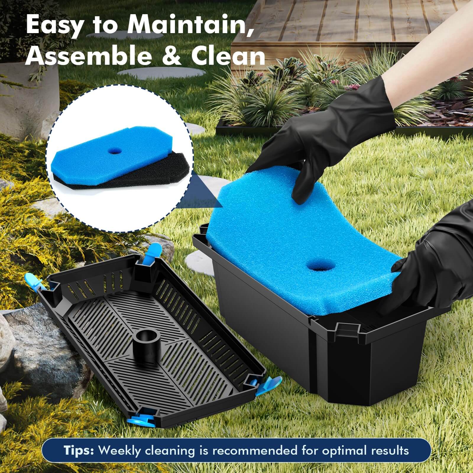 pond filter box,koi pond filter box,submersible pond filter box