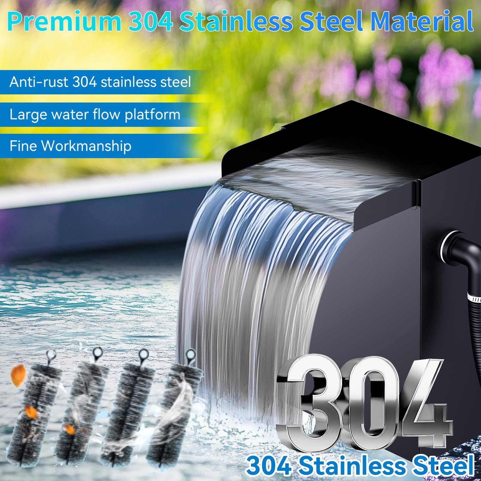 solar pond waterfall kit,solar powered waterfall,solar pond pump waterfall
