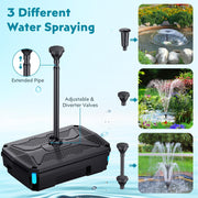 P37039 70W 680GPH Solar Pond Filter & Fountain Kit