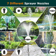 45W 340GPH Solar Water Fountain Pump