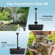 P2390 40W 660GPH AC Pond Filter & Fountain Kit