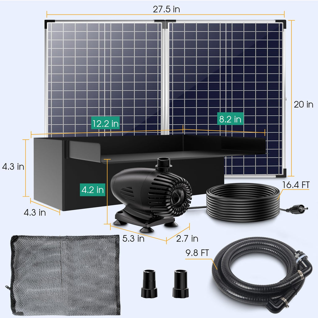 70W Solar Panel 40W 580GPH 12