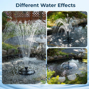45W 660GPH Floating Fountain with LED Lights