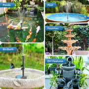 10W 120GPH Solar Water Fountain Pump