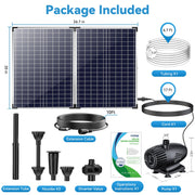 70W 680GPH Solar Water Fountain Pump