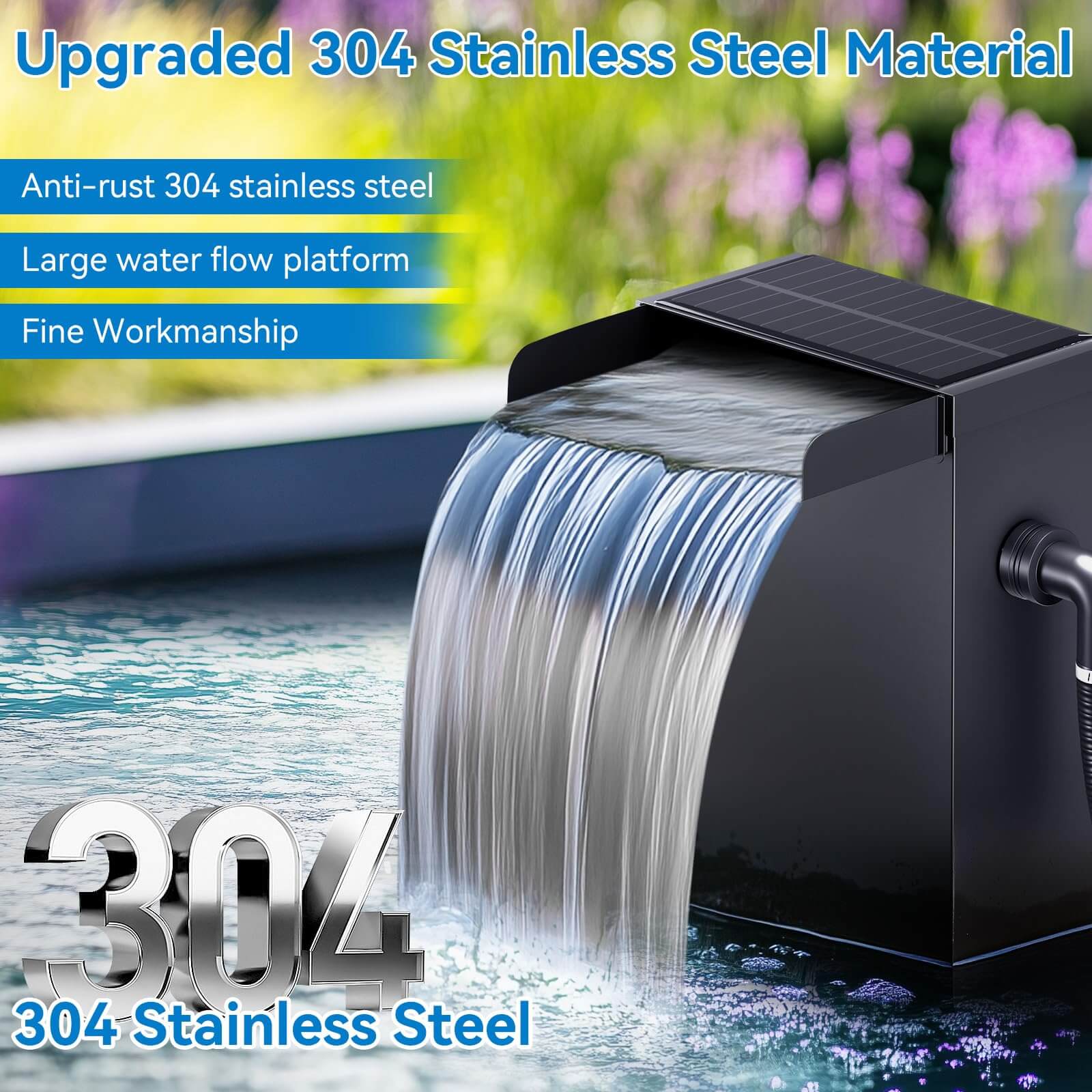 pond waterfall with lights,waterfall kits with pond,waterfall kit for pond