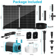 50W 360GPH Solar Water Fountain Pump