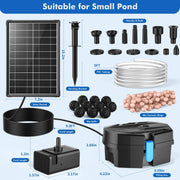 P3081 8W 80GPH Solar Pond Filter & Fountain Kit