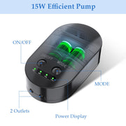 15W Solar Pond Aerator with 4400mAh Battery